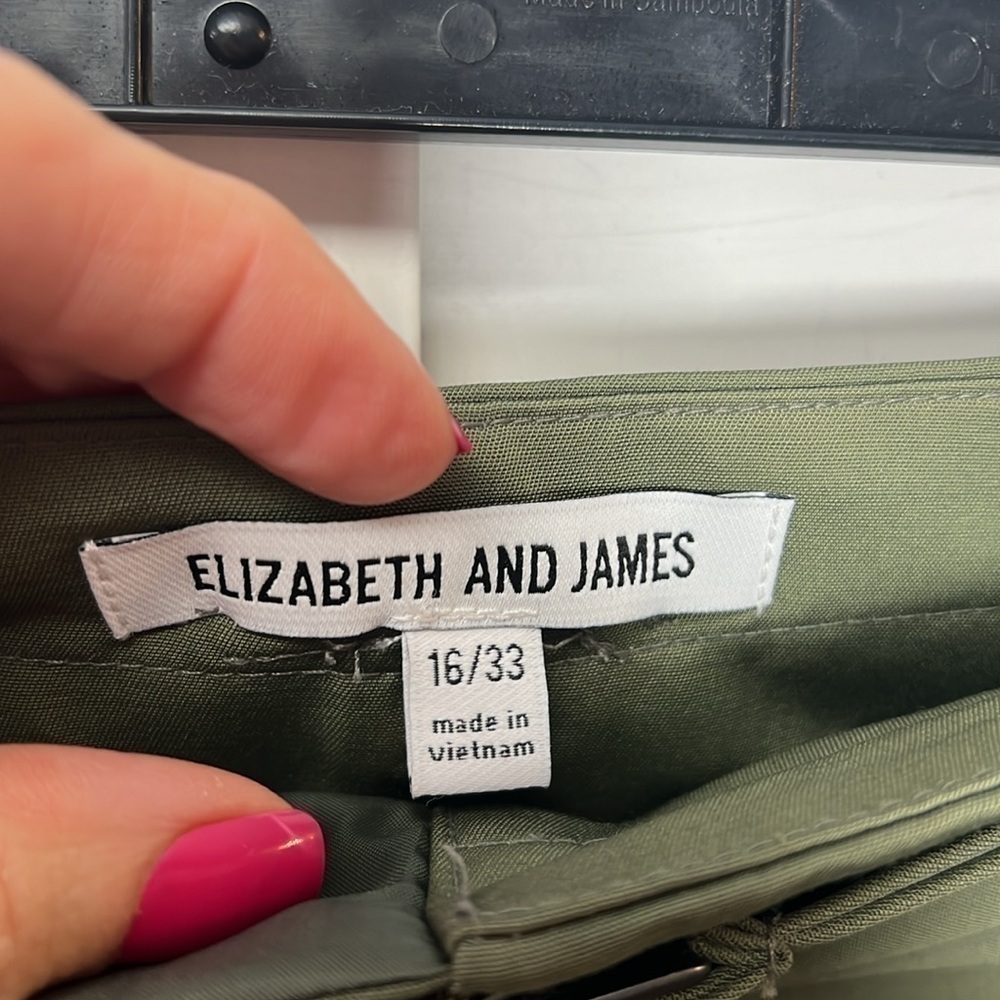 Elizabeth and James || NWT|| High Waisted Pleated Belted Shorts - Picture 14 of 16
